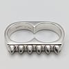 Metal + 2-FINGER RING SPIKED (925) - Image 2
