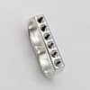 Metal + 2-FINGER RING SPIKED (925) - Image 3