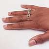 Metal + 2-FINGER RING SPIKED (925) - Image 7