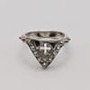 METAL + SHIELD RING SPIKED (925)