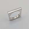 METAL + SQUARE BAND RING (925) - Image 2