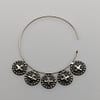 METAL + P MARK EAR WIRE HOOP EARRINGS 10 (925 Black Oxidized)
