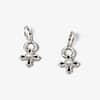METAL + P SIGN LB G'STONE DROP EARRINGS (925 Freshwater Pearl)