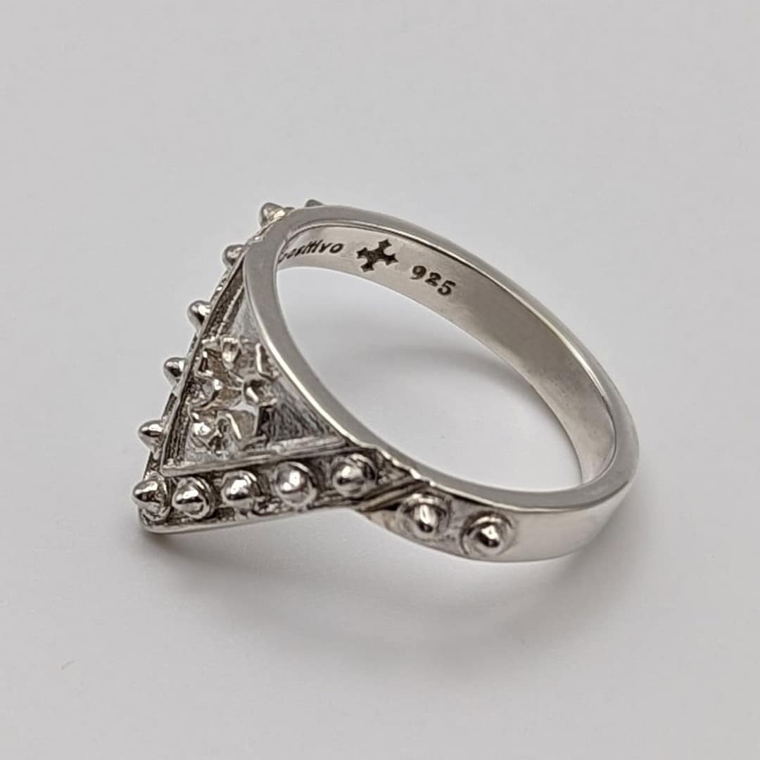 METAL + SHIELD RING SPIKED (925) - Image 2