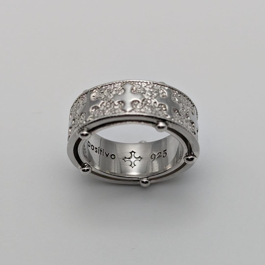METAL + BAND SQUARED RING (925) - Image 3