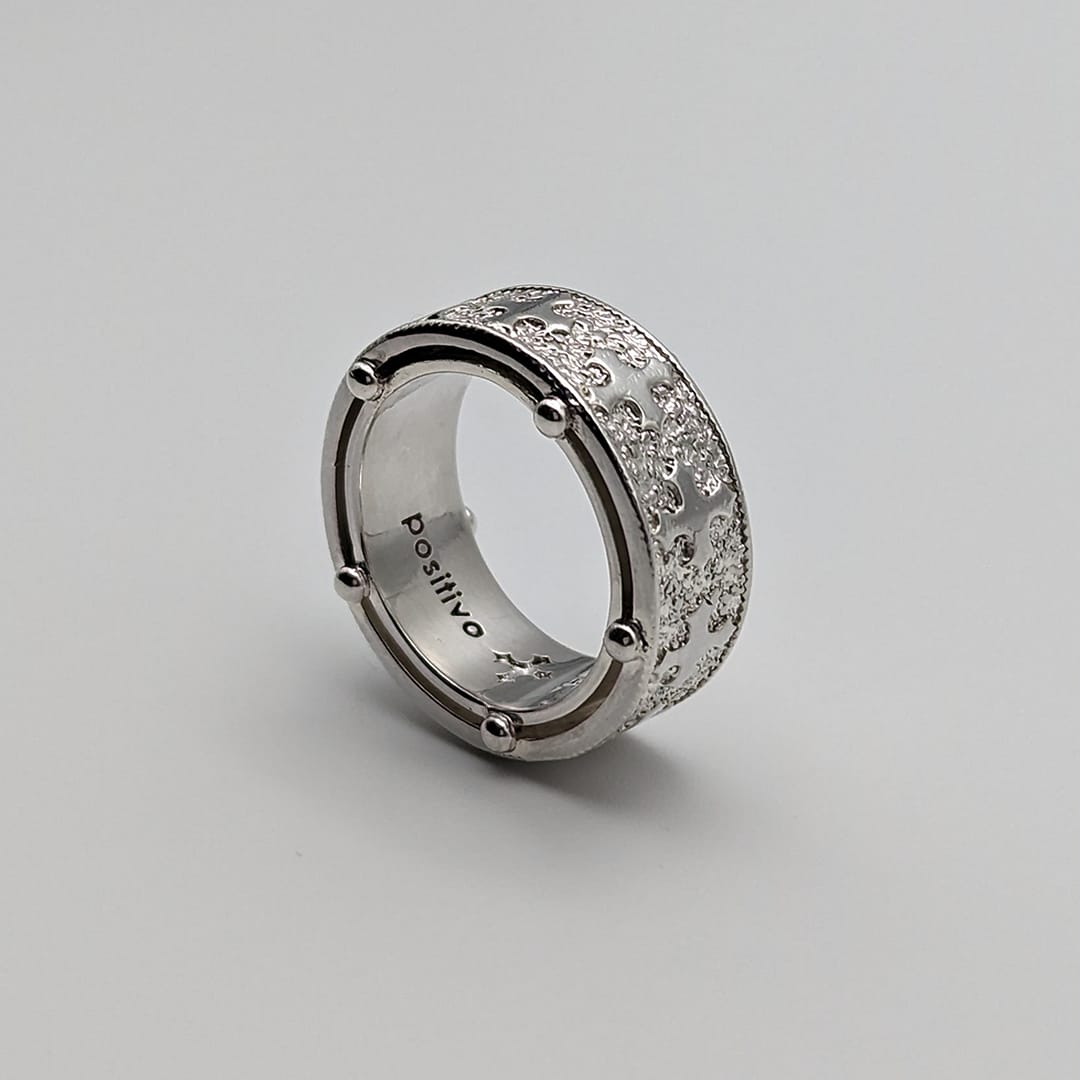 METAL + BAND SQUARED RING (925) - Image 6