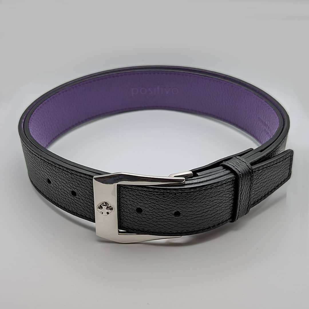 METAL + HEX BUCKLE 60 & REVERSIBLE STRAP (925)