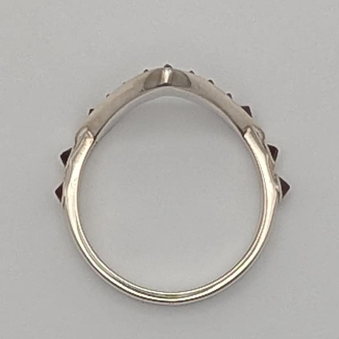 METAL + V-RING (925 Garnet) - Image 5