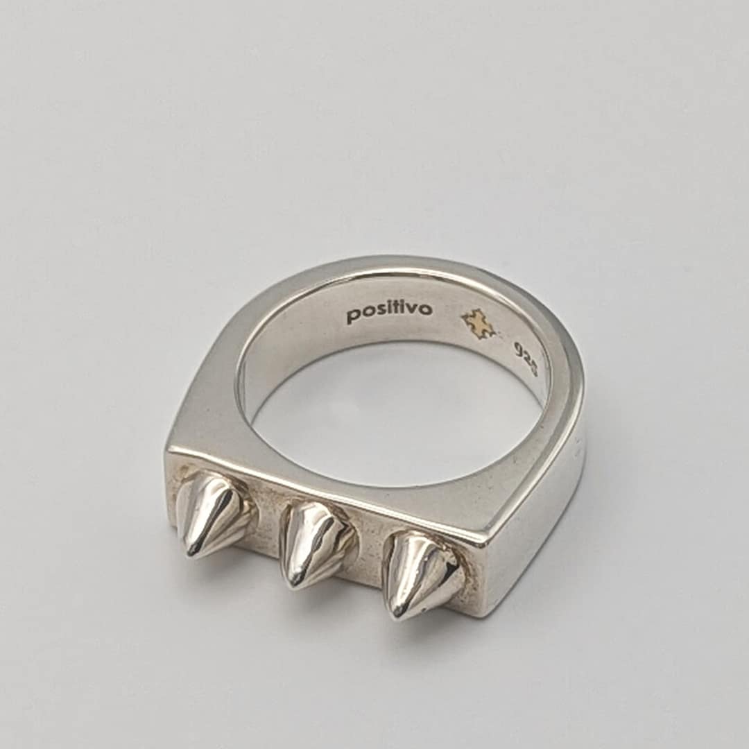 Metal + 1-FINGER RING SPIKED atelier (925) - Image 2