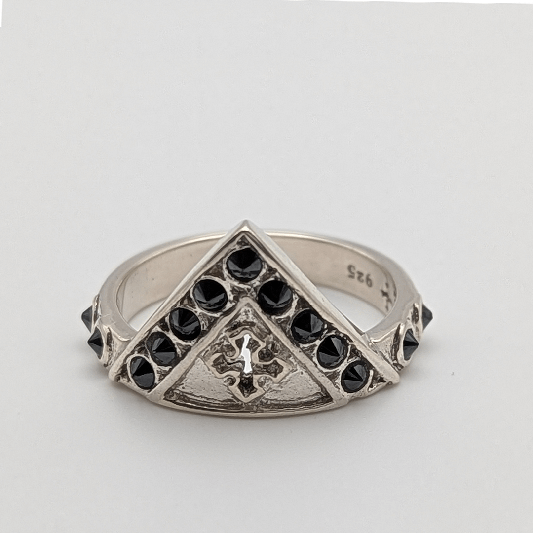 METAL + SHIELD RING ONYX (925) - Image 2