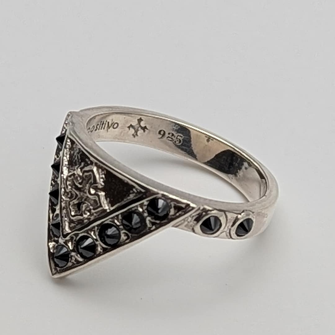 METAL + SHIELD RING ONYX (925) - Image 3