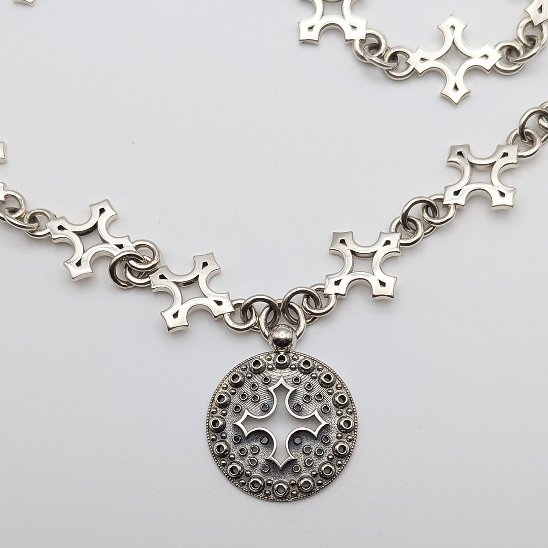 METAL + P SIGN CHAIN PENDANT (925) - Image 2