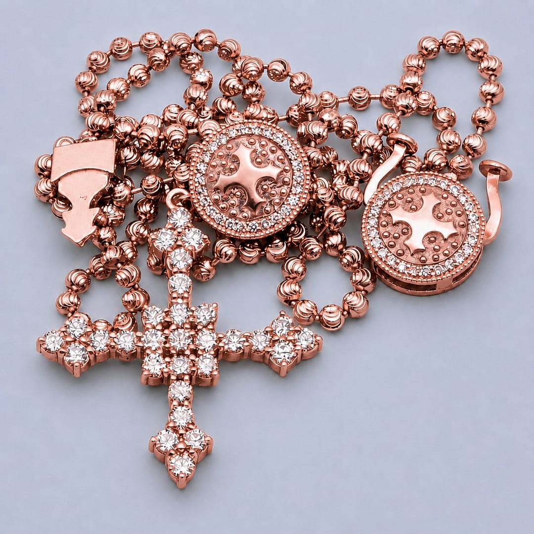 ETHOS + P SIGN DIAMOND NECKLACE PENDANT (585) - Image 3