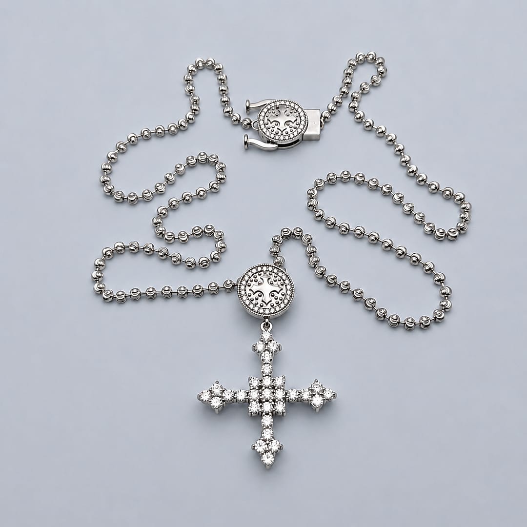 ETHOS + P SIGN DIAMOND NECKLACE PENDANT (585)