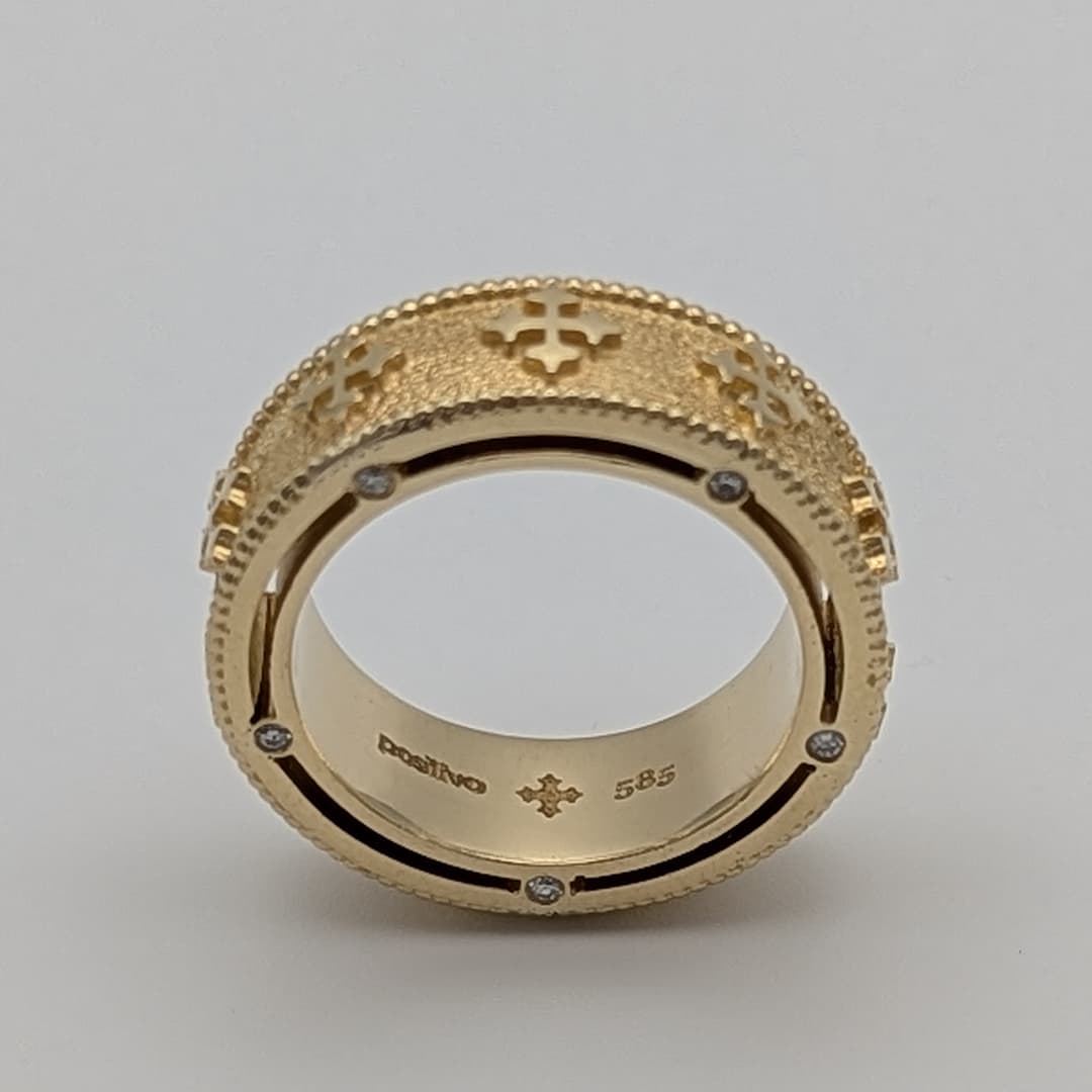 METAL + BAND SQUARED OG DIAMOND (585)