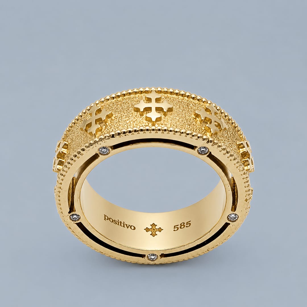 METAL + BAND SQUARED OG DIAMOND (585)