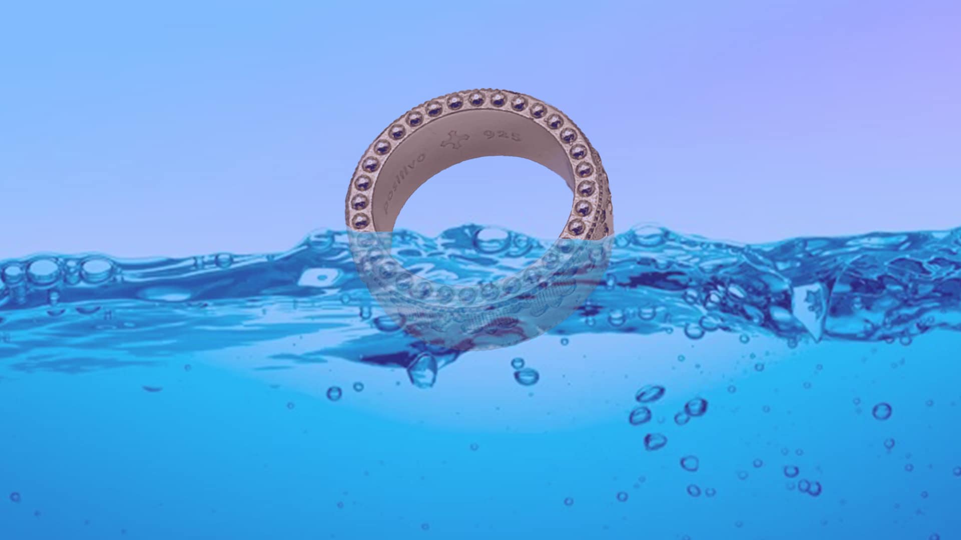 METAL + BEADED BAND RING (925 18K YGV) - Image 5