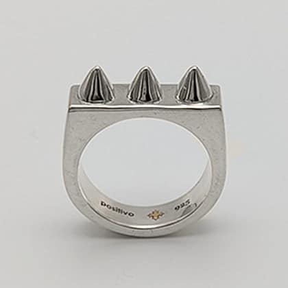 Metal + 1-FINGER RING SPIKED atelier (925)