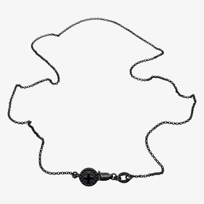 METAL + ROLO CHAIN 182 (925 Black Oxidized Deep)