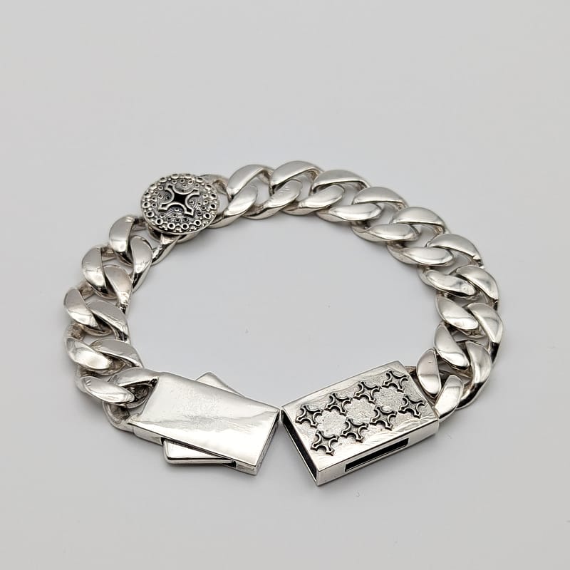 METAL + CUBAN LINK BRACELET FPC 14 atelier (925)