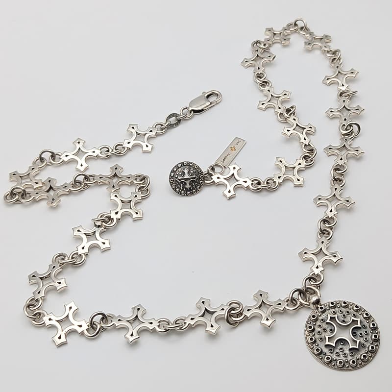 METAL + P SIGN CHAIN & PENDANT 24 atelier (925)